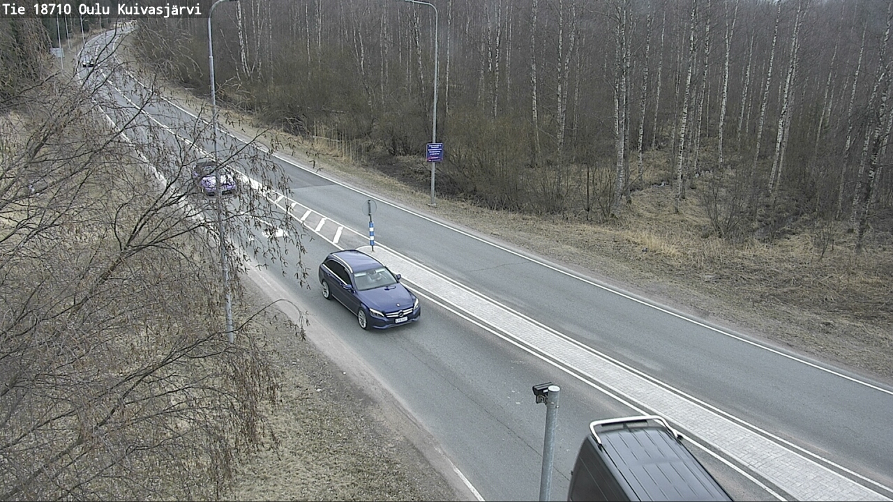 Weather Camera Image väg 18710 Oulu Kuivasjärvi, Oulu, Pohjois-Pohjanmaa