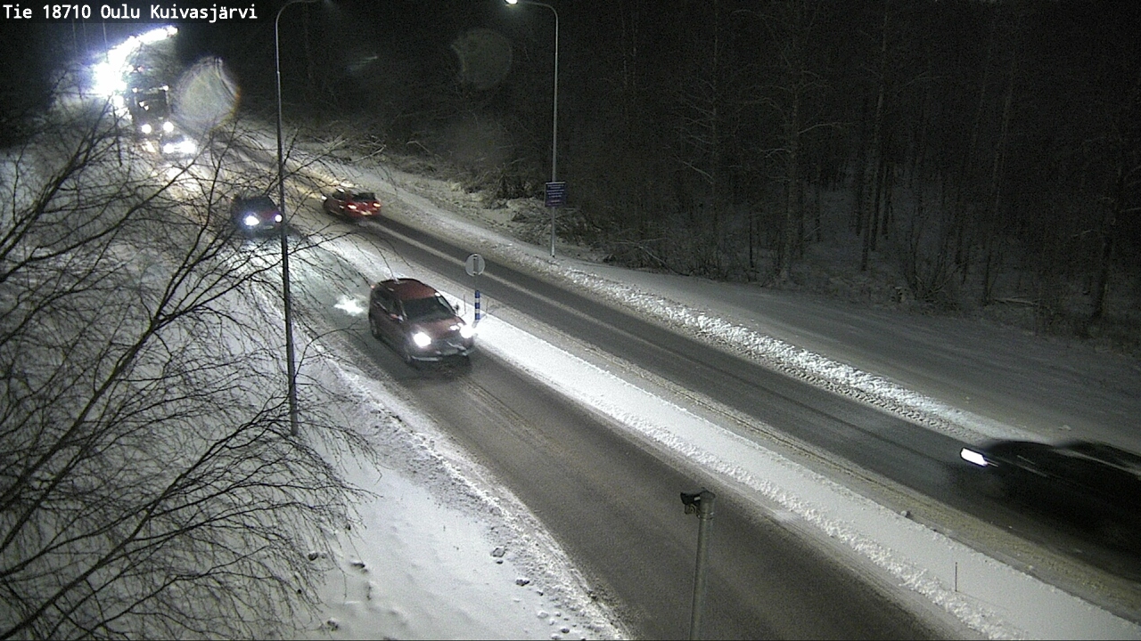 Weather Camera Image road 18710 Oulu Kuivasjärvi, Oulu, Pohjois-Pohjanmaa