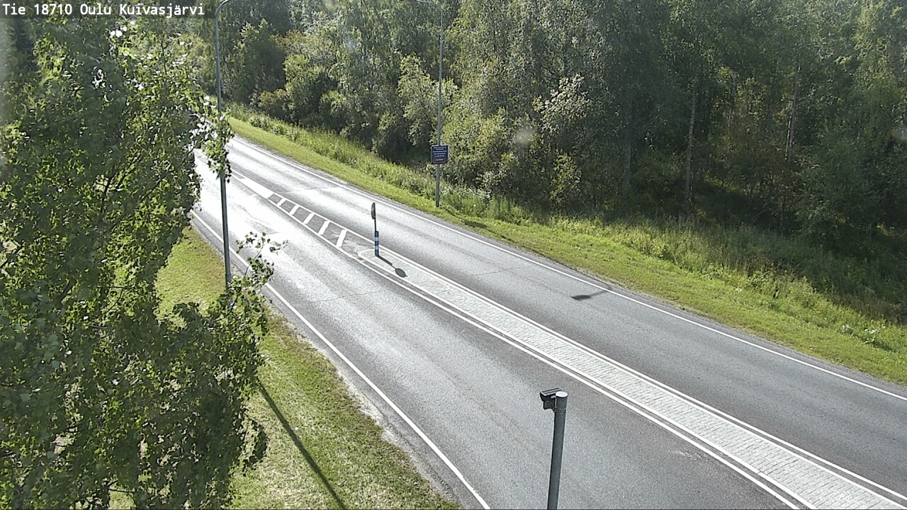 Weather Camera Image väg 18710 Oulu Kuivasjärvi, Oulu, Pohjois-Pohjanmaa