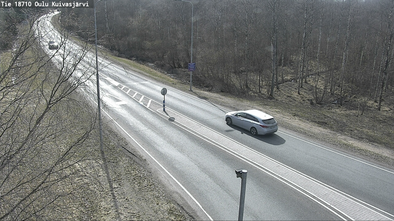 Weather Camera Image väg 18710 Oulu Kuivasjärvi, Oulu, Pohjois-Pohjanmaa