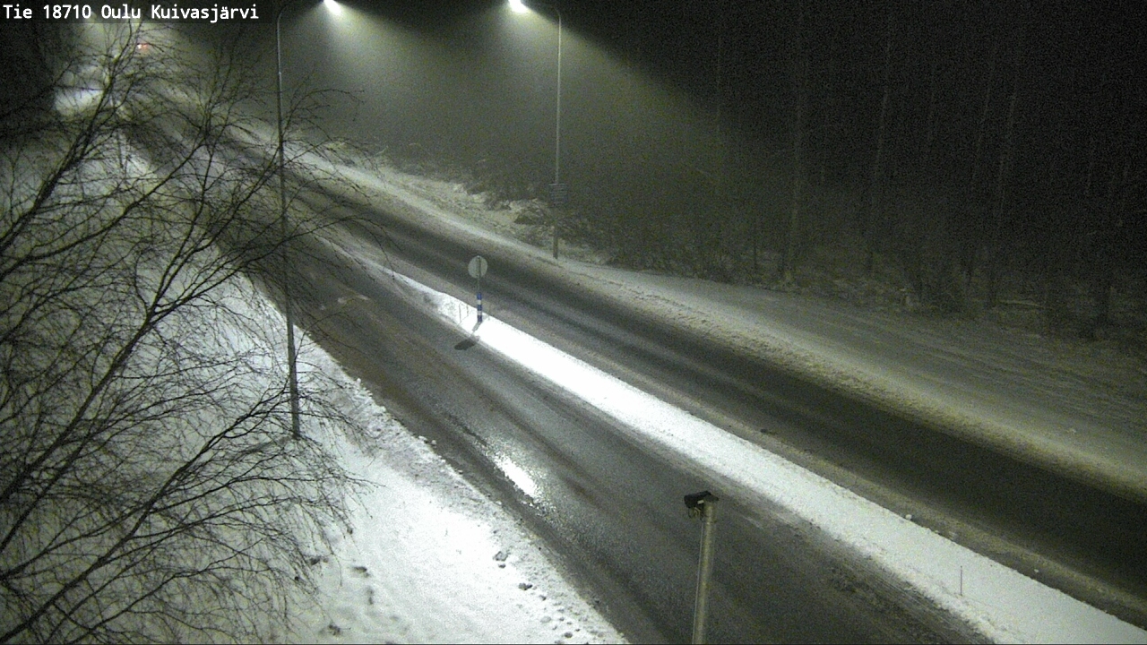 Weather Camera Image road 18710 Oulu Kuivasjärvi, Oulu, Pohjois-Pohjanmaa