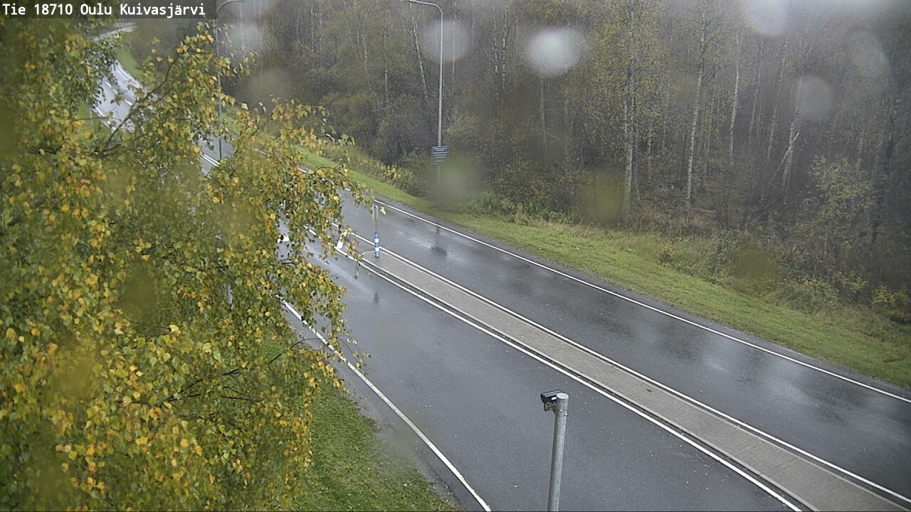 Weather Camera Image road 18710 Oulu Kuivasjärvi, Oulu, Pohjois-Pohjanmaa