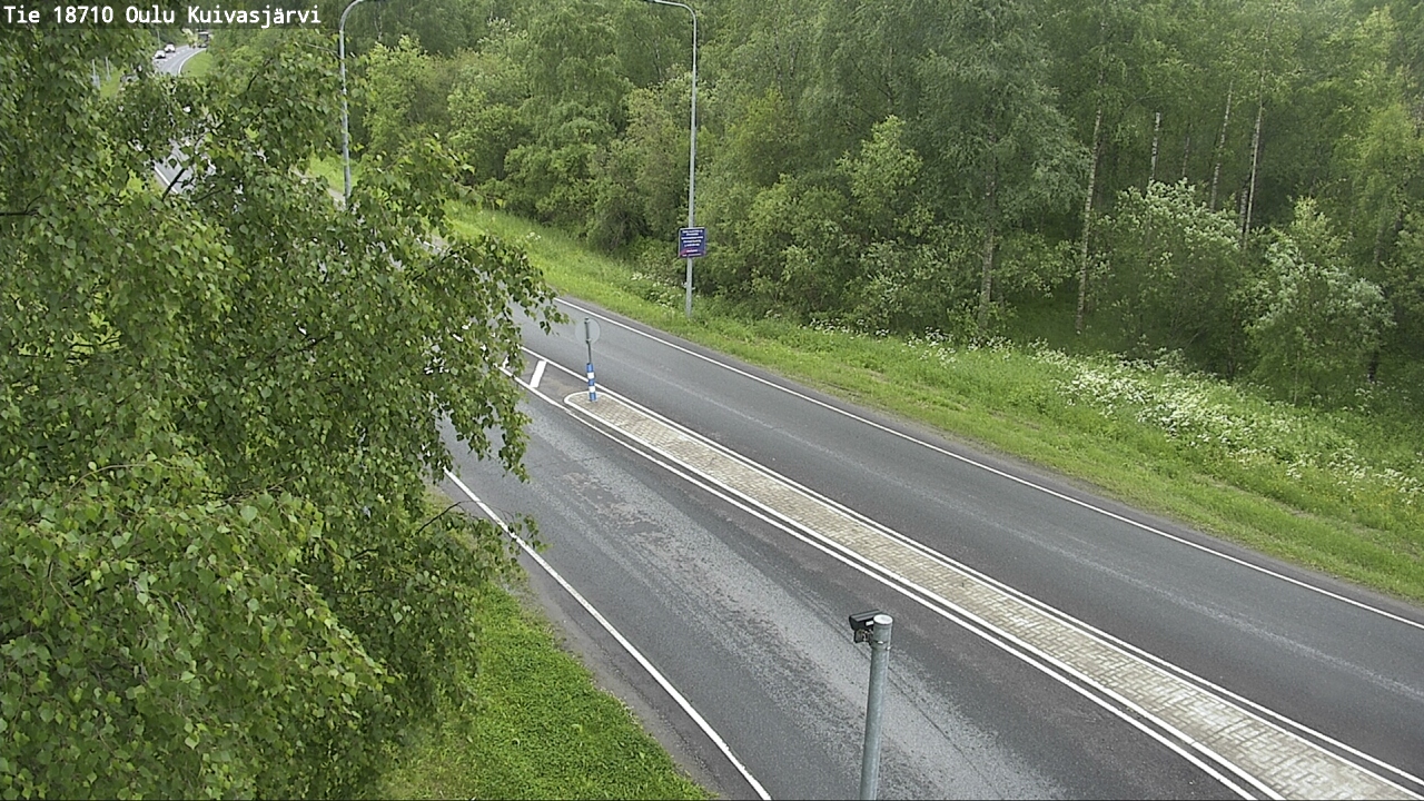 Weather Camera Image road 18710 Oulu Kuivasjärvi, Oulu, Pohjois-Pohjanmaa