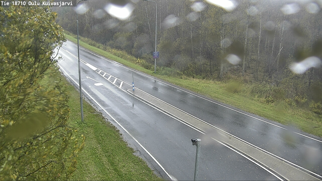 Weather Camera Image väg 18710 Oulu Kuivasjärvi, Oulu, Pohjois-Pohjanmaa