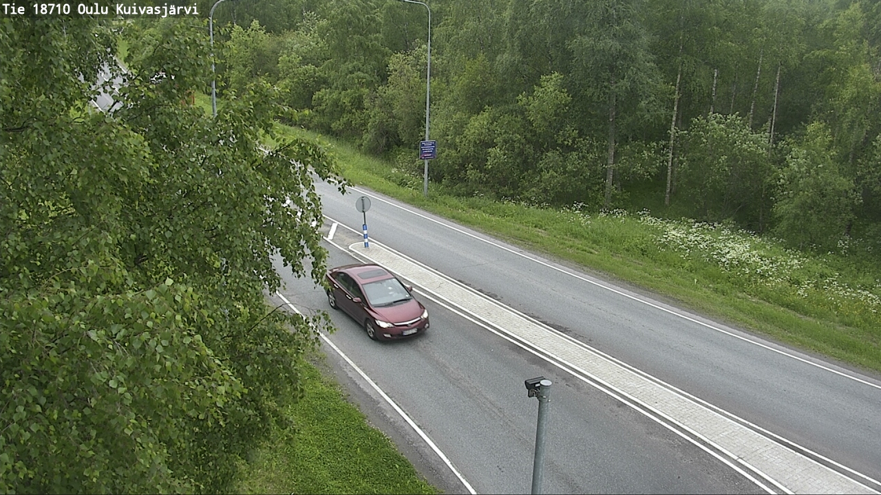 Weather Camera Image road 18710 Oulu Kuivasjärvi, Oulu, Pohjois-Pohjanmaa