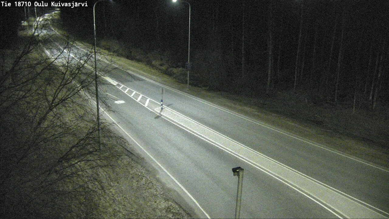 Weather Camera Image väg 18710 Oulu Kuivasjärvi, Oulu, Pohjois-Pohjanmaa
