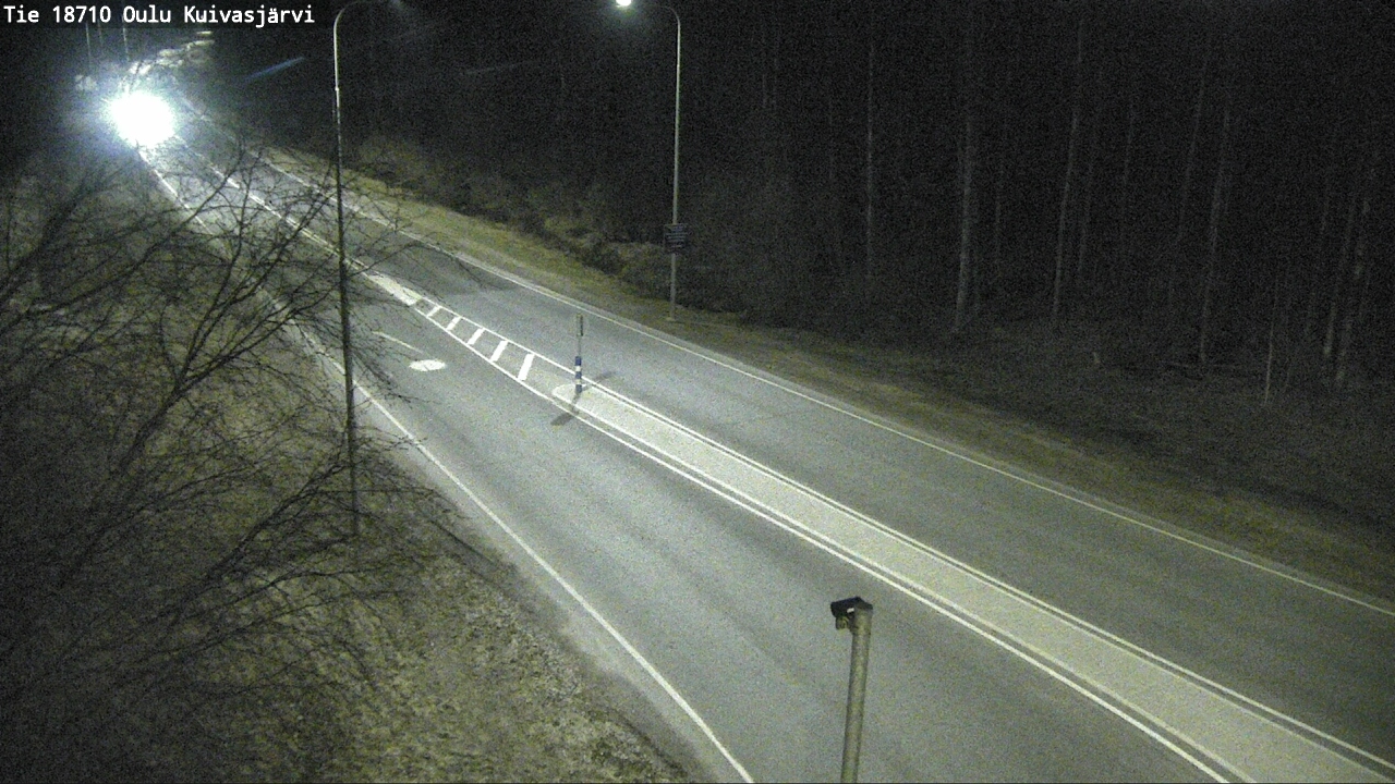 Weather Camera Image väg 18710 Oulu Kuivasjärvi, Oulu, Pohjois-Pohjanmaa