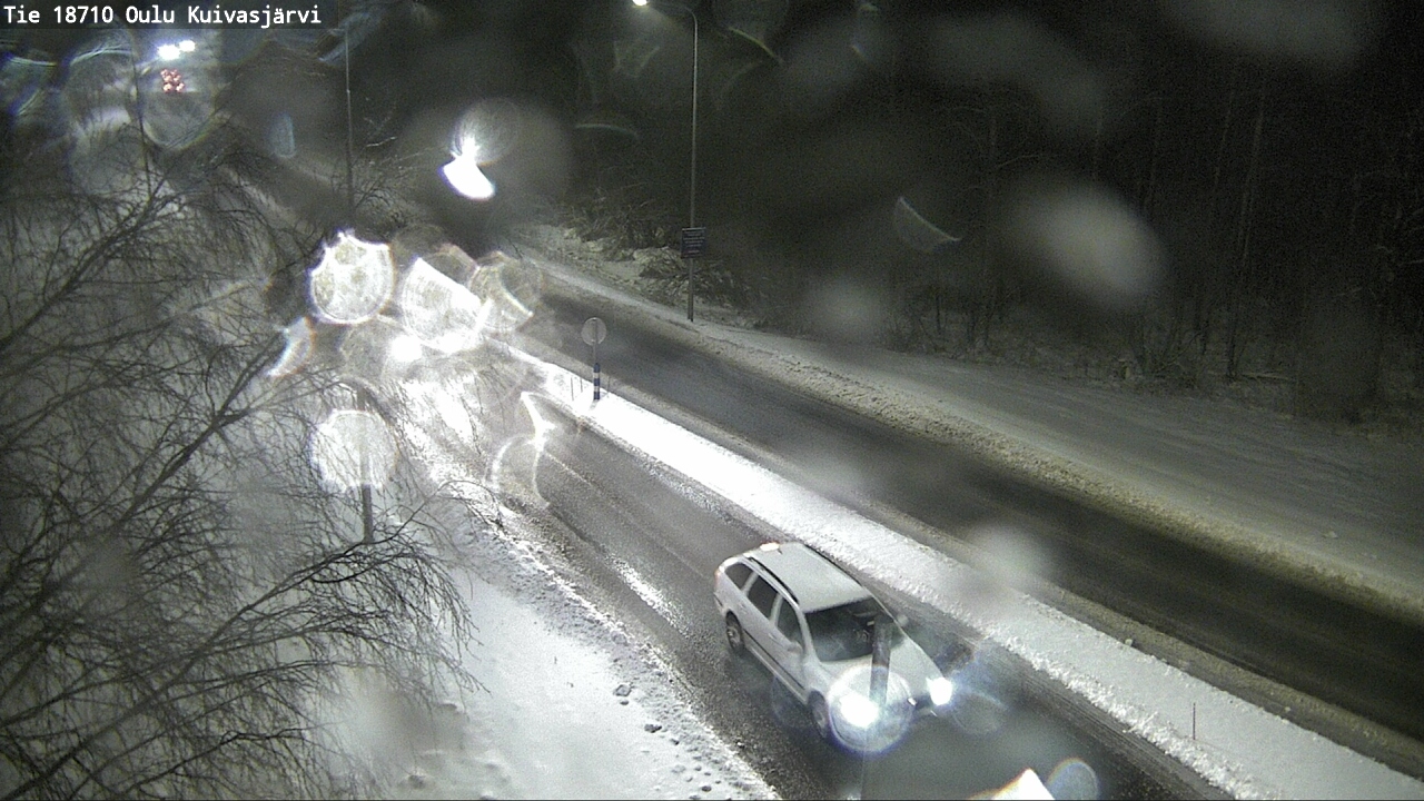 Weather Camera Image road 18710 Oulu Kuivasjärvi, Oulu, Pohjois-Pohjanmaa