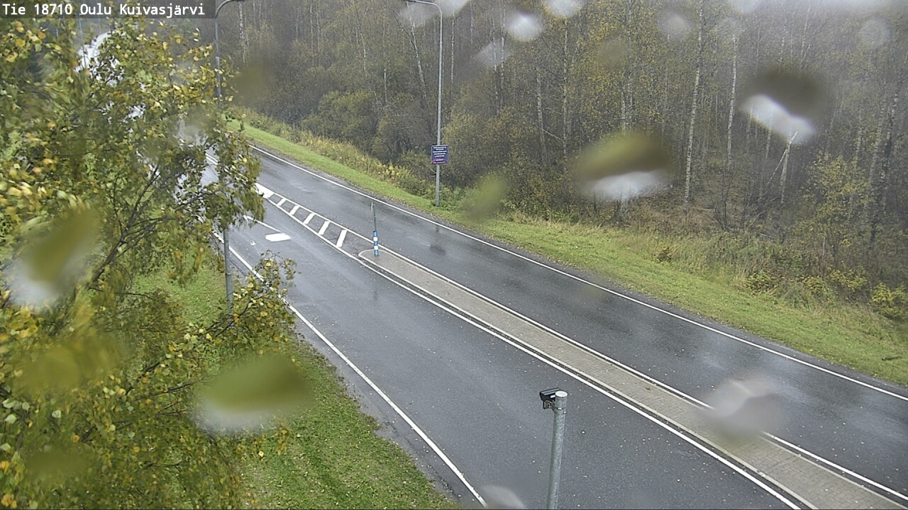 Weather Camera Image väg 18710 Oulu Kuivasjärvi, Oulu, Pohjois-Pohjanmaa