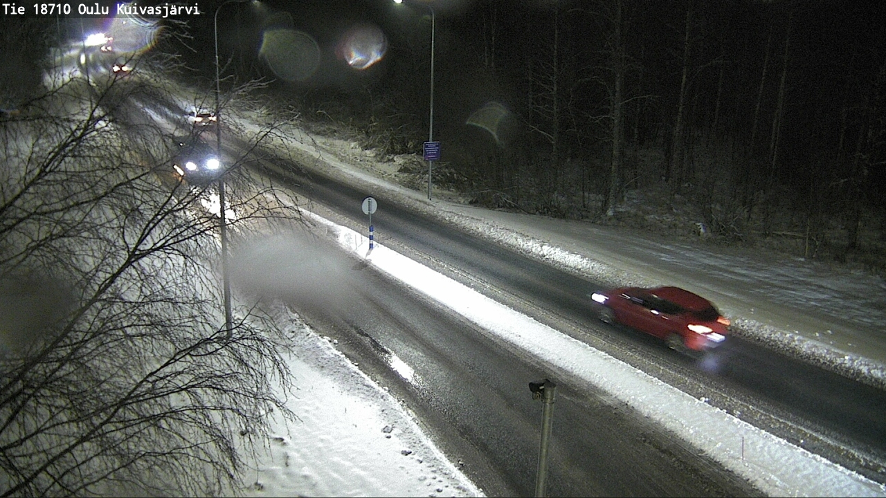Weather Camera Image road 18710 Oulu Kuivasjärvi, Oulu, Pohjois-Pohjanmaa