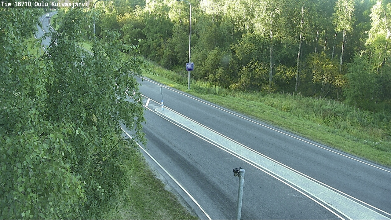 Weather Camera Image road 18710 Oulu Kuivasjärvi, Oulu, Pohjois-Pohjanmaa
