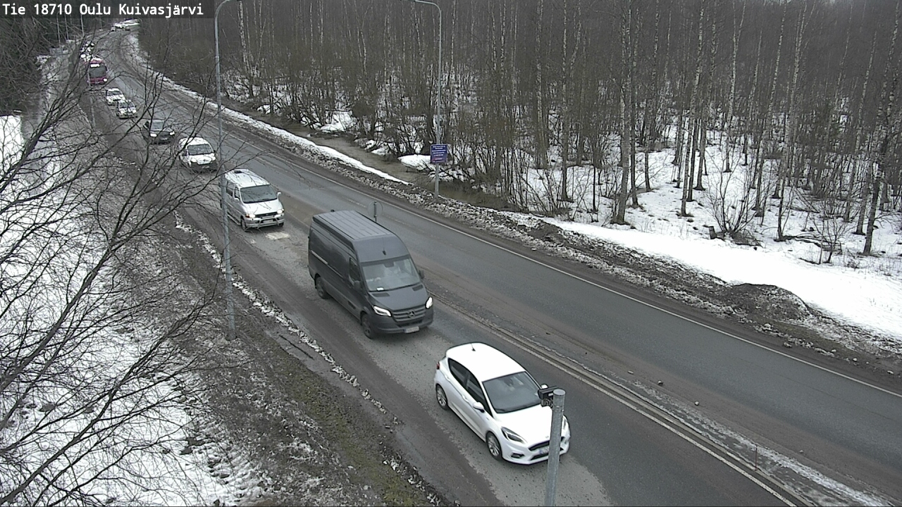 Weather Camera Image road 18710 Oulu Kuivasjärvi, Oulu, Pohjois-Pohjanmaa
