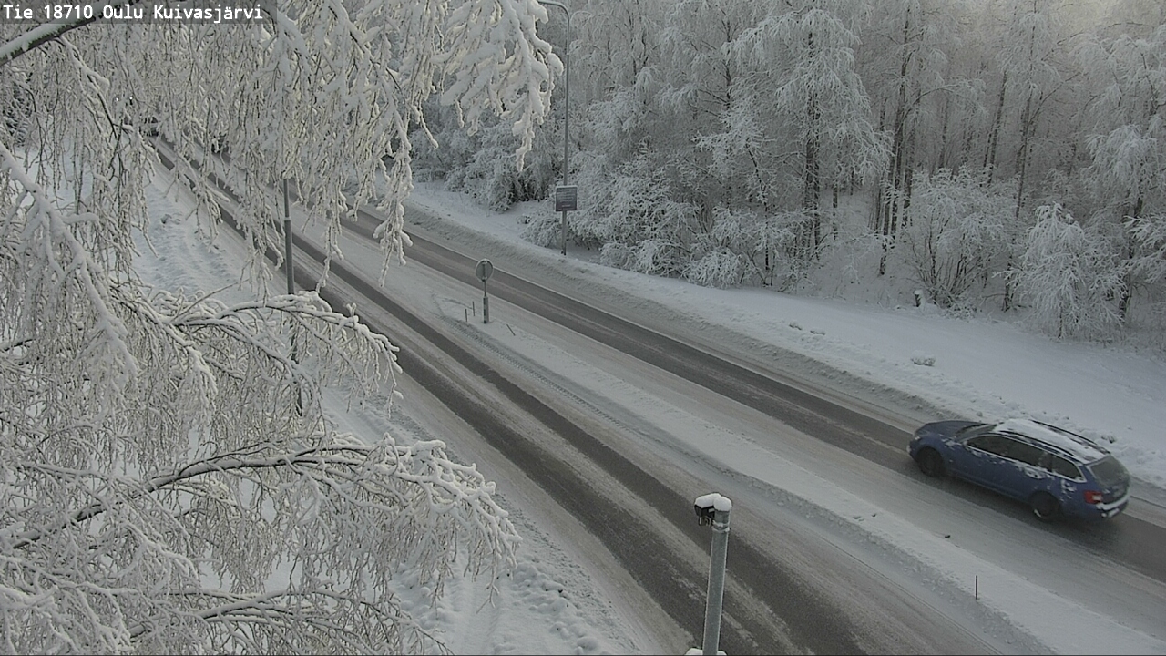 Weather Camera Image road 18710 Oulu Kuivasjärvi, Oulu, Pohjois-Pohjanmaa