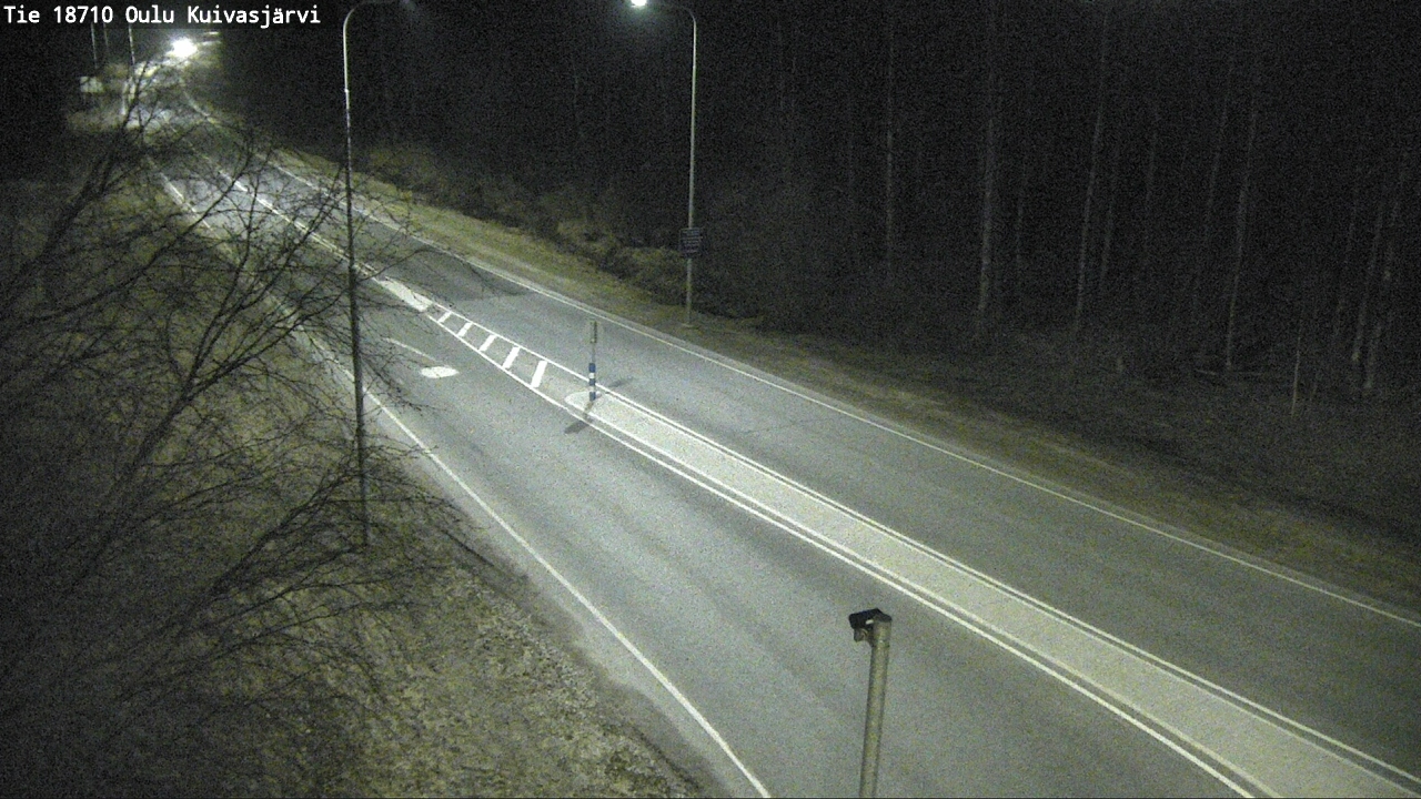 Weather Camera Image väg 18710 Oulu Kuivasjärvi, Oulu, Pohjois-Pohjanmaa
