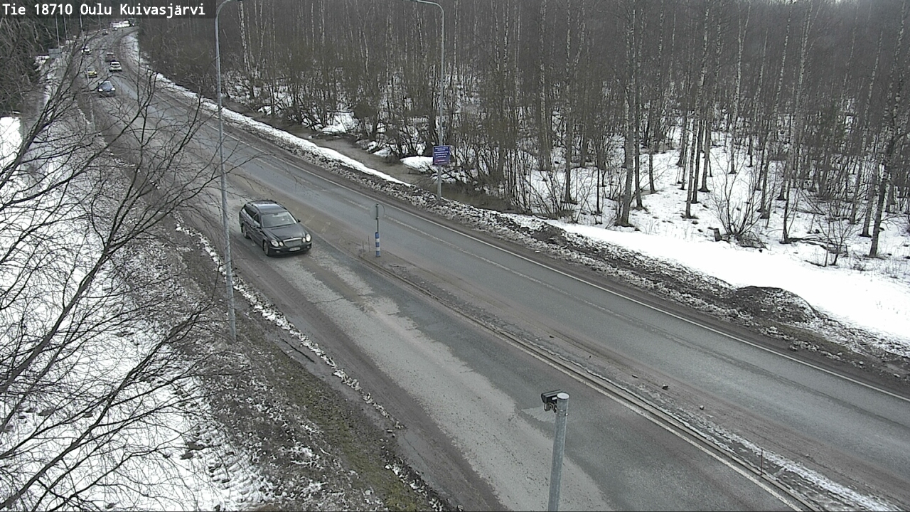 Weather Camera Image väg 18710 Oulu Kuivasjärvi, Oulu, Pohjois-Pohjanmaa