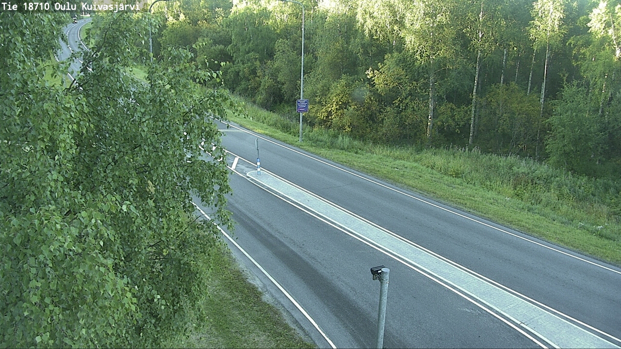 Weather Camera Image road 18710 Oulu Kuivasjärvi, Oulu, Pohjois-Pohjanmaa