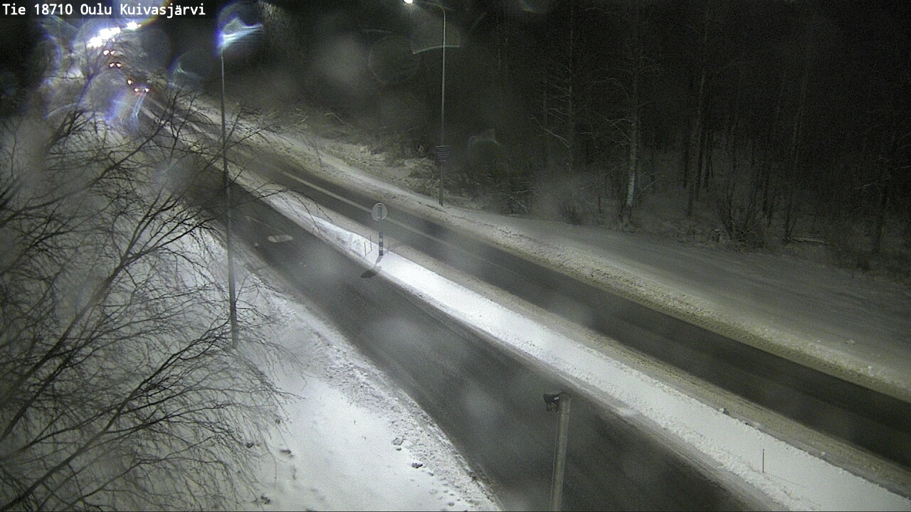 Weather Camera Image road 18710 Oulu Kuivasjärvi, Oulu, Pohjois-Pohjanmaa