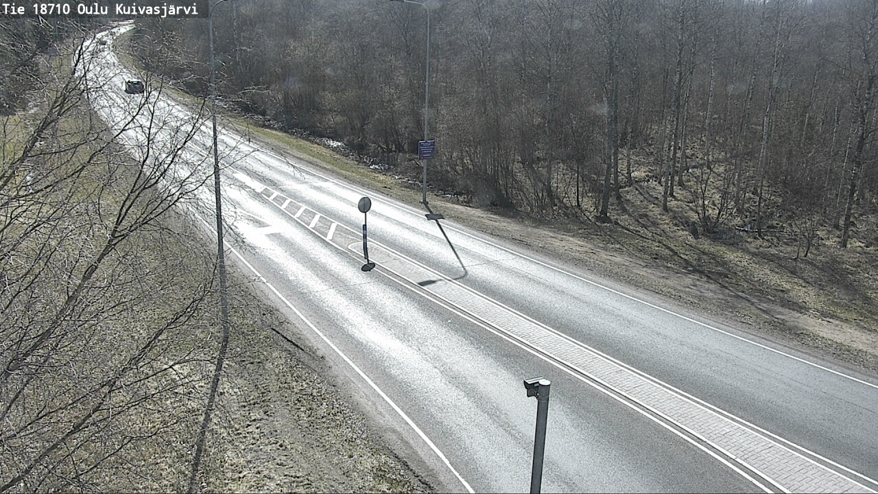 Weather Camera Image väg 18710 Oulu Kuivasjärvi, Oulu, Pohjois-Pohjanmaa