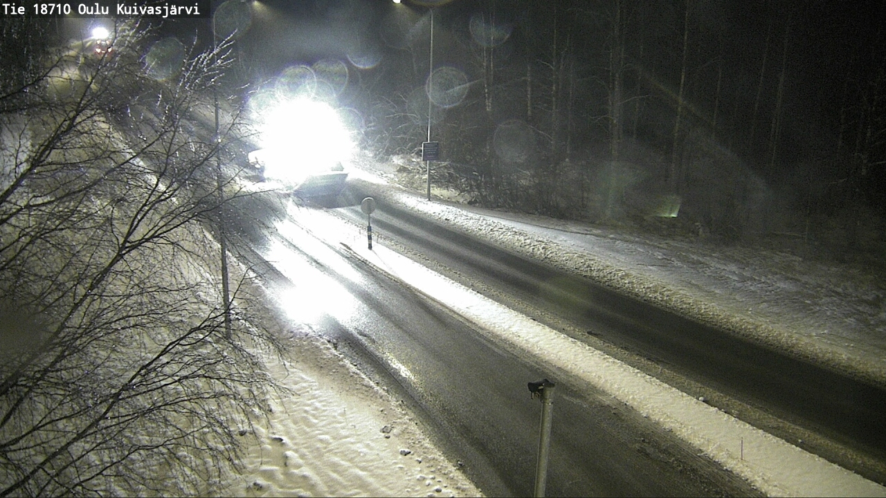 Weather Camera Image road 18710 Oulu Kuivasjärvi, Oulu, Pohjois-Pohjanmaa