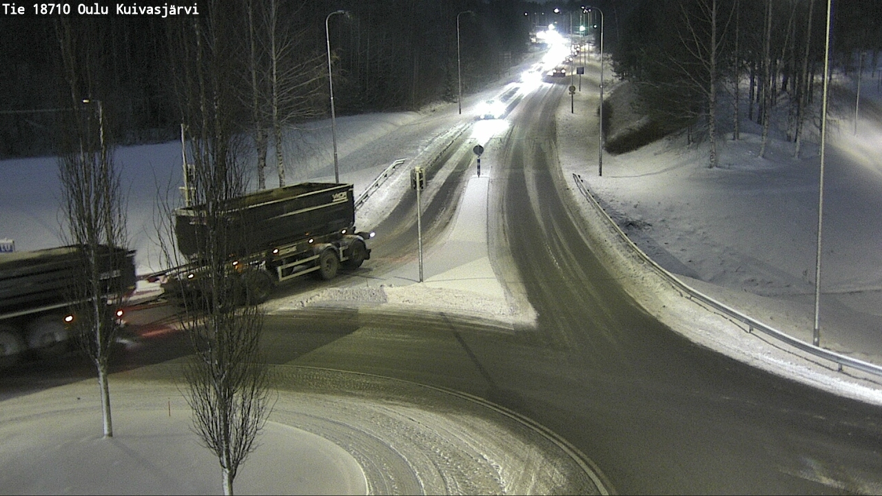 Weather Camera Image road 18710 Oulu Kuivasjärvi, Oulu, Pohjois-Pohjanmaa