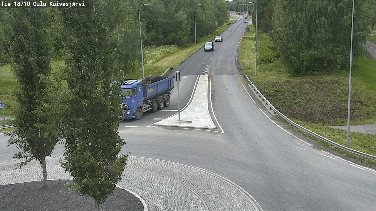 Weather Camera Image väg 18710 Oulu Kuivasjärvi, Oulu, Pohjois-Pohjanmaa