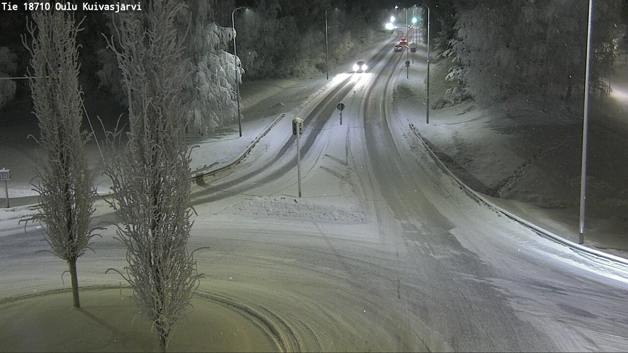 Weather Camera Image road 18710 Oulu Kuivasjärvi, Oulu, Pohjois-Pohjanmaa