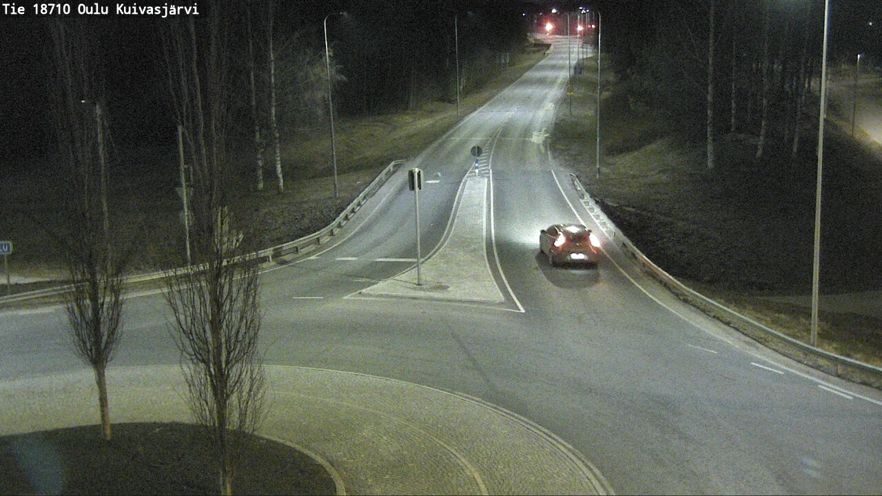 Weather Camera Image väg 18710 Oulu Kuivasjärvi, Oulu, Pohjois-Pohjanmaa