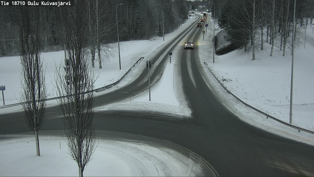 Weather Camera Image road 18710 Oulu Kuivasjärvi, Oulu, Pohjois-Pohjanmaa