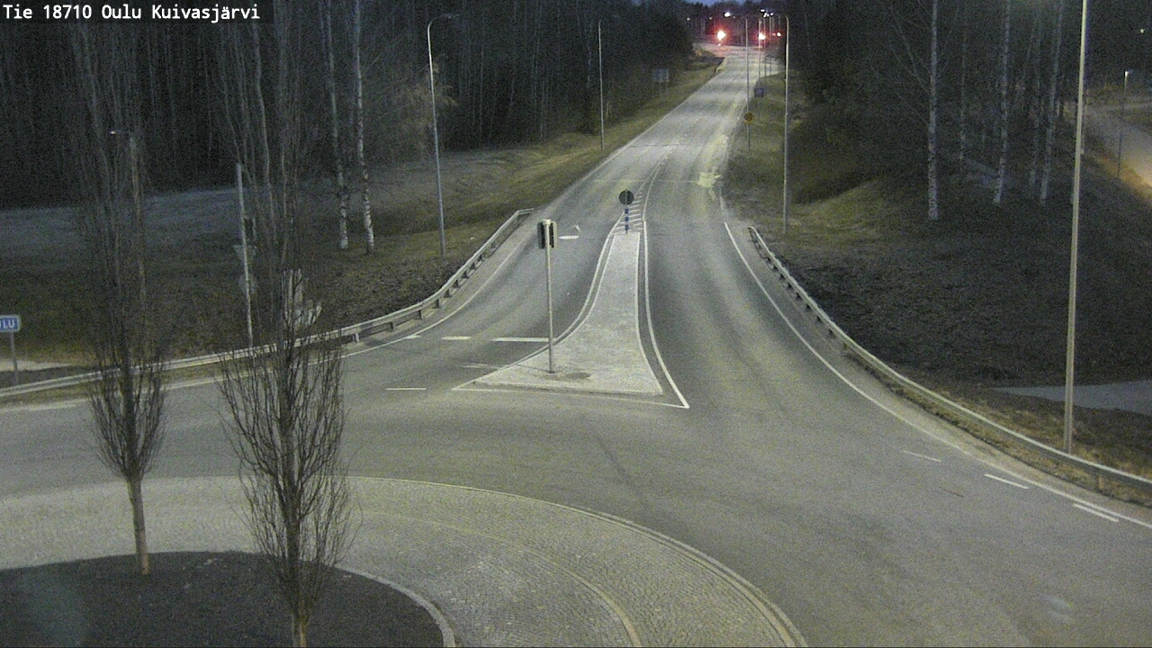 Weather Camera Image road 18710 Oulu Kuivasjärvi, Oulu, Pohjois-Pohjanmaa