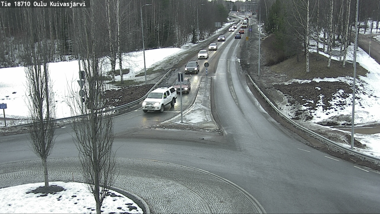 Weather Camera Image road 18710 Oulu Kuivasjärvi, Oulu, Pohjois-Pohjanmaa