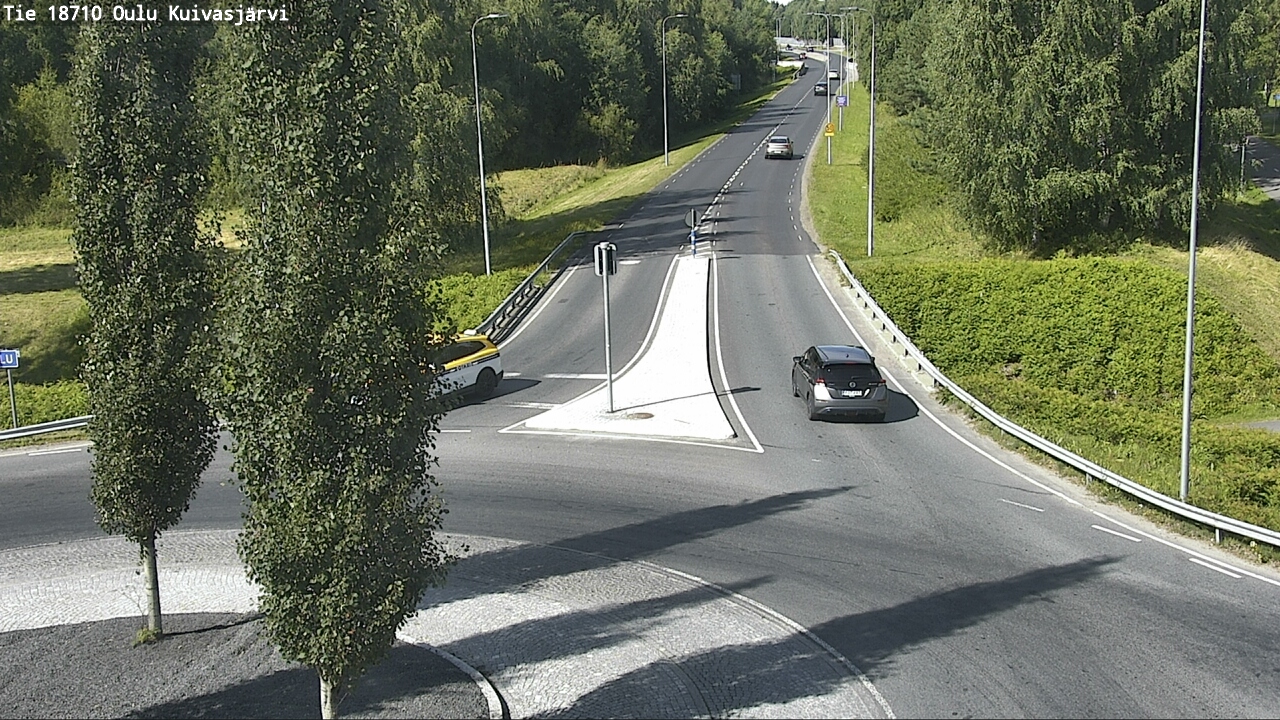 Weather Camera Image väg 18710 Oulu Kuivasjärvi, Oulu, Pohjois-Pohjanmaa