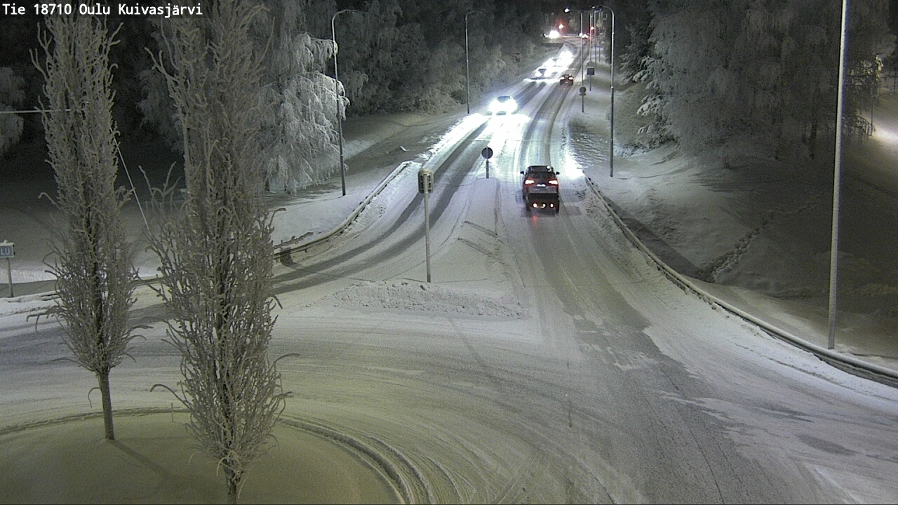 Weather Camera Image road 18710 Oulu Kuivasjärvi, Oulu, Pohjois-Pohjanmaa