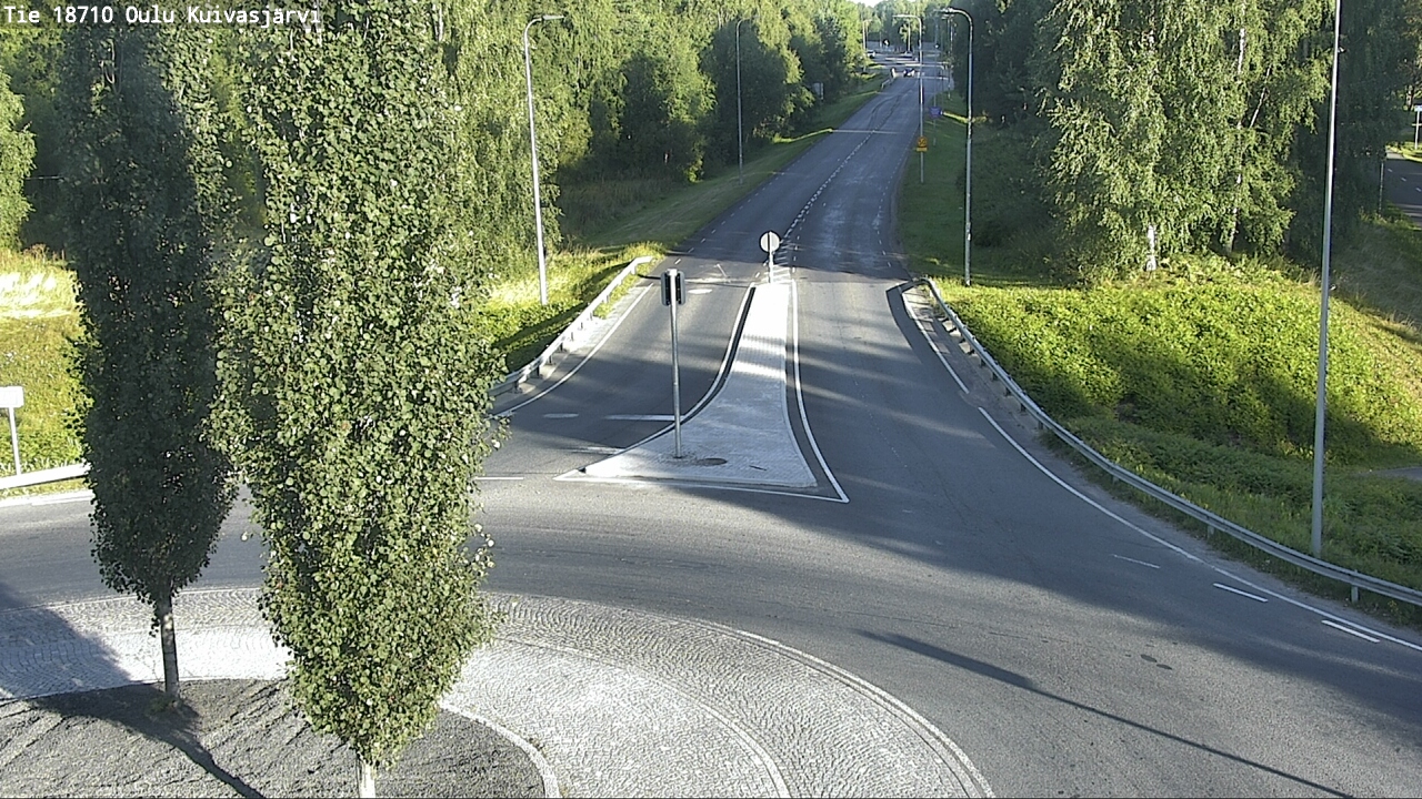Weather Camera Image väg 18710 Oulu Kuivasjärvi, Oulu, Pohjois-Pohjanmaa