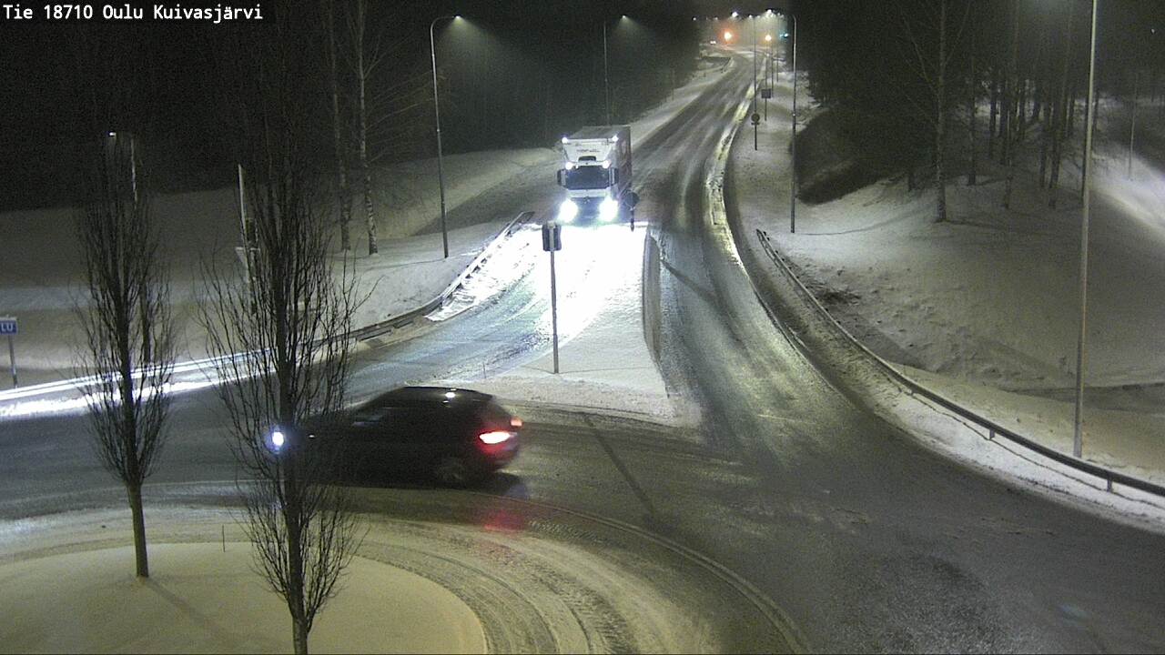 Weather Camera Image road 18710 Oulu Kuivasjärvi, Oulu, Pohjois-Pohjanmaa