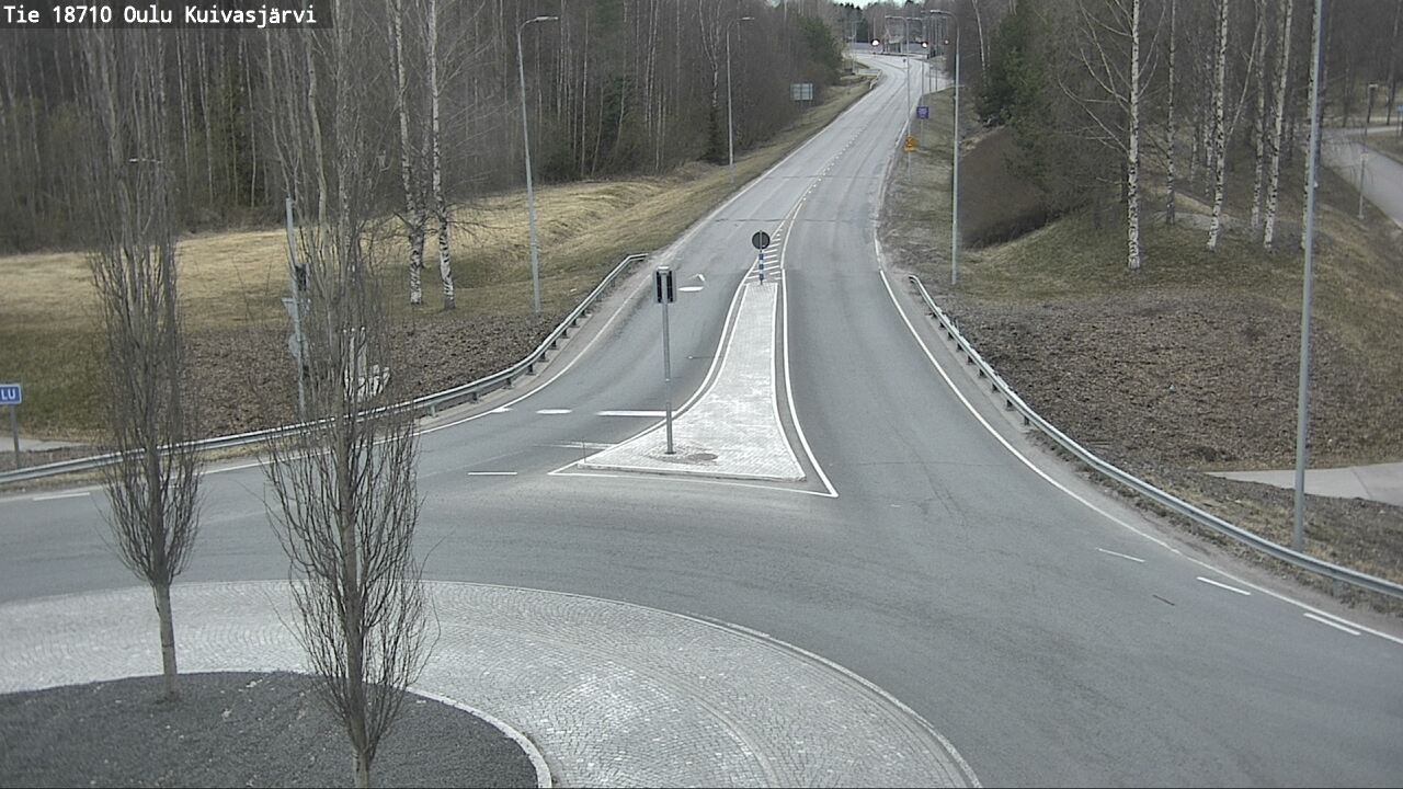 Weather Camera Image road 18710 Oulu Kuivasjärvi, Oulu, Pohjois-Pohjanmaa