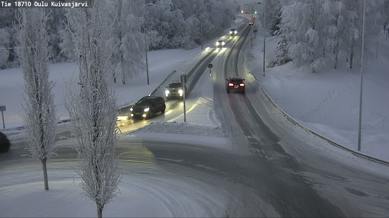 Weather Camera Image road 18710 Oulu Kuivasjärvi, Oulu, Pohjois-Pohjanmaa