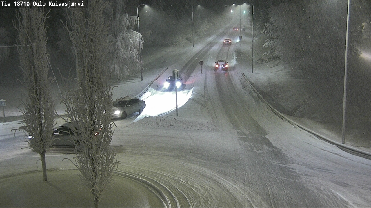 Weather Camera Image road 18710 Oulu Kuivasjärvi, Oulu, Pohjois-Pohjanmaa