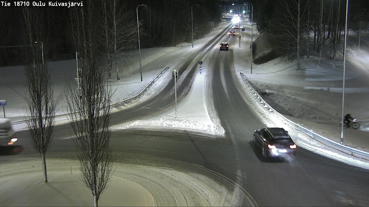 Weather Camera Image road 18710 Oulu Kuivasjärvi, Oulu, Pohjois-Pohjanmaa