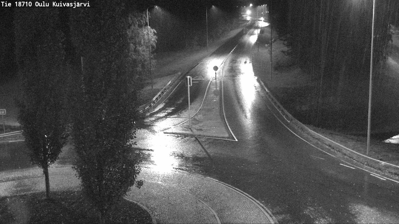 Weather Camera Image väg 18710 Oulu Kuivasjärvi, Oulu, Pohjois-Pohjanmaa