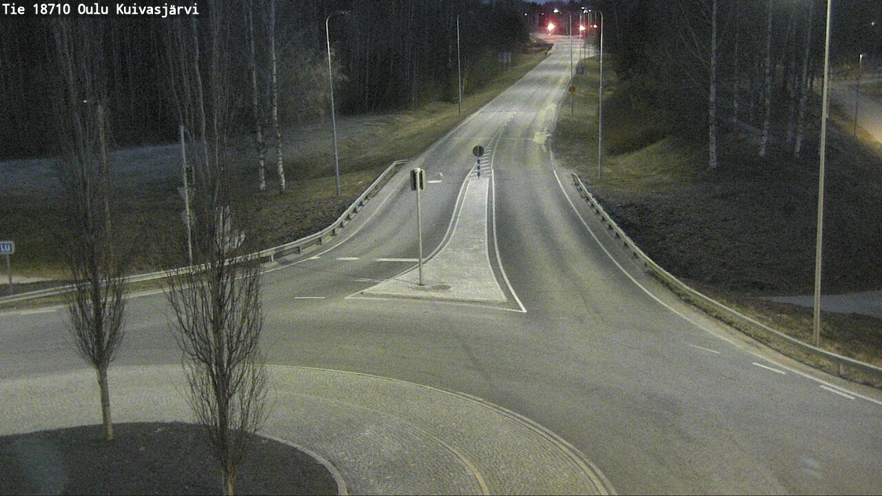 Weather Camera Image road 18710 Oulu Kuivasjärvi, Oulu, Pohjois-Pohjanmaa