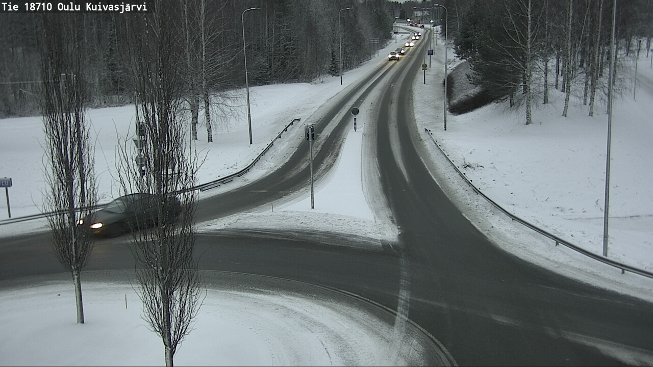 Weather Camera Image road 18710 Oulu Kuivasjärvi, Oulu, Pohjois-Pohjanmaa