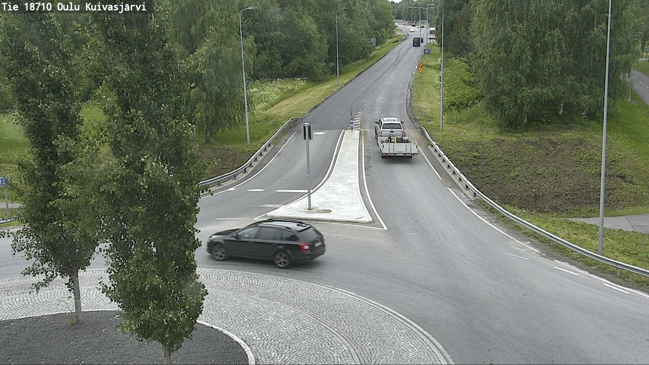 Weather Camera Image väg 18710 Oulu Kuivasjärvi, Oulu, Pohjois-Pohjanmaa