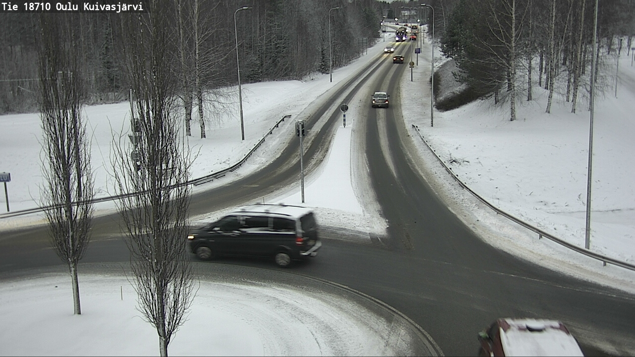 Weather Camera Image road 18710 Oulu Kuivasjärvi, Oulu, Pohjois-Pohjanmaa