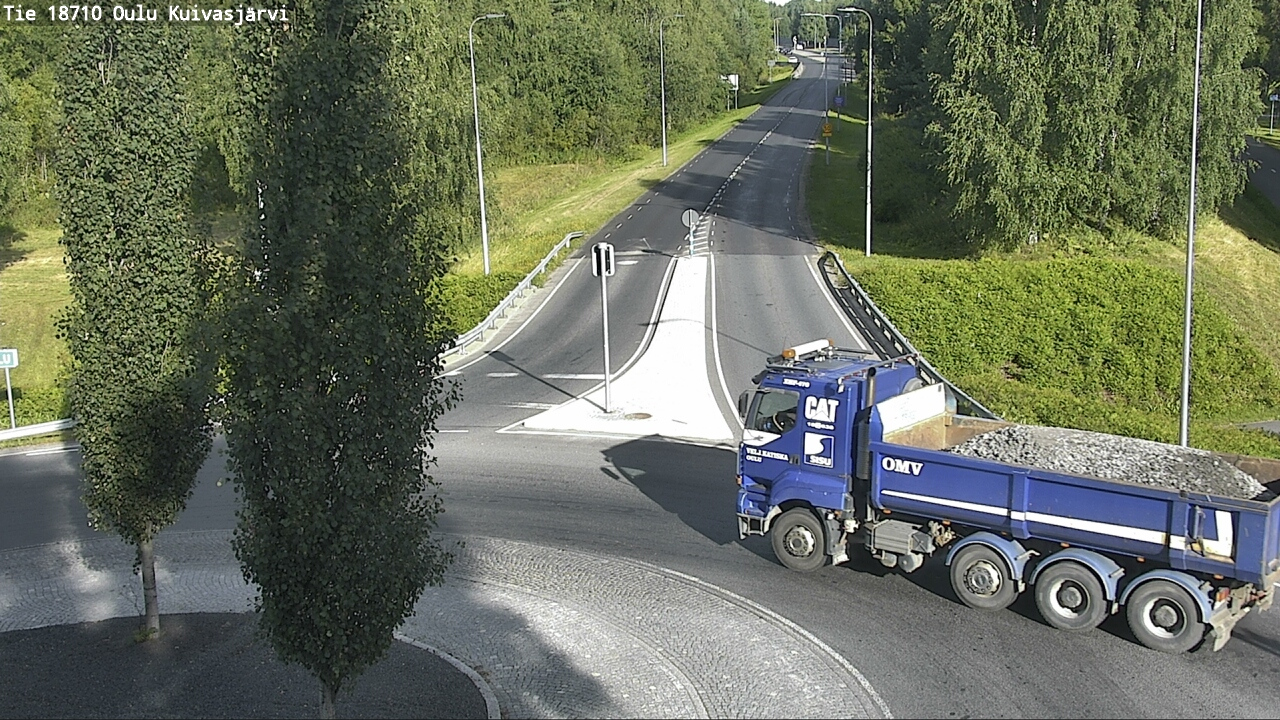 Weather Camera Image road 18710 Oulu Kuivasjärvi, Oulu, Pohjois-Pohjanmaa