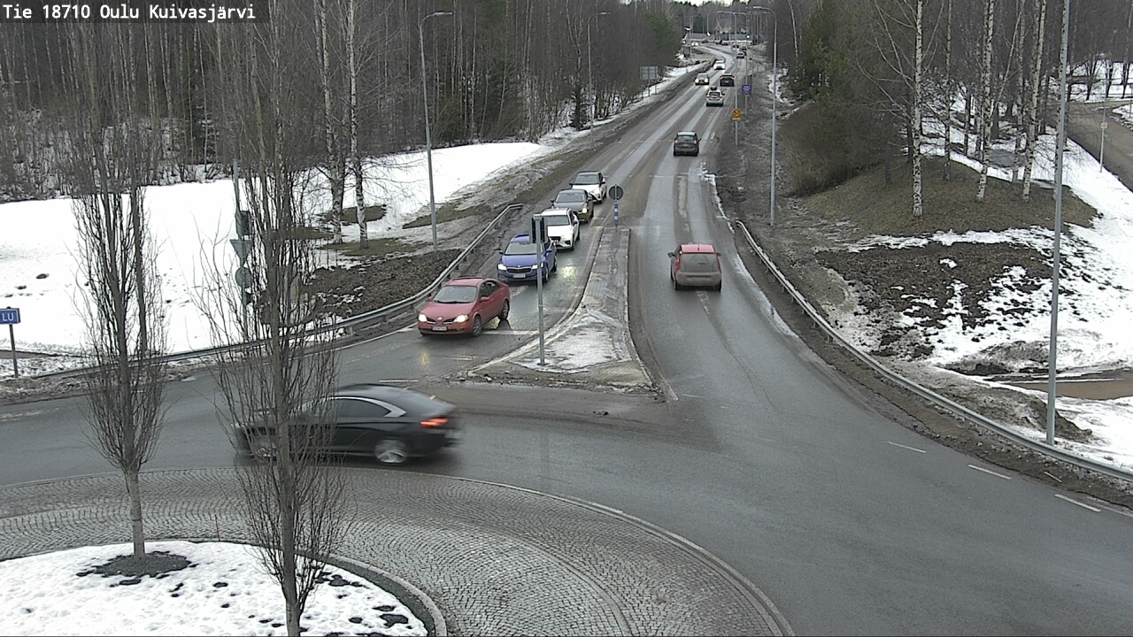 Weather Camera Image road 18710 Oulu Kuivasjärvi, Oulu, Pohjois-Pohjanmaa