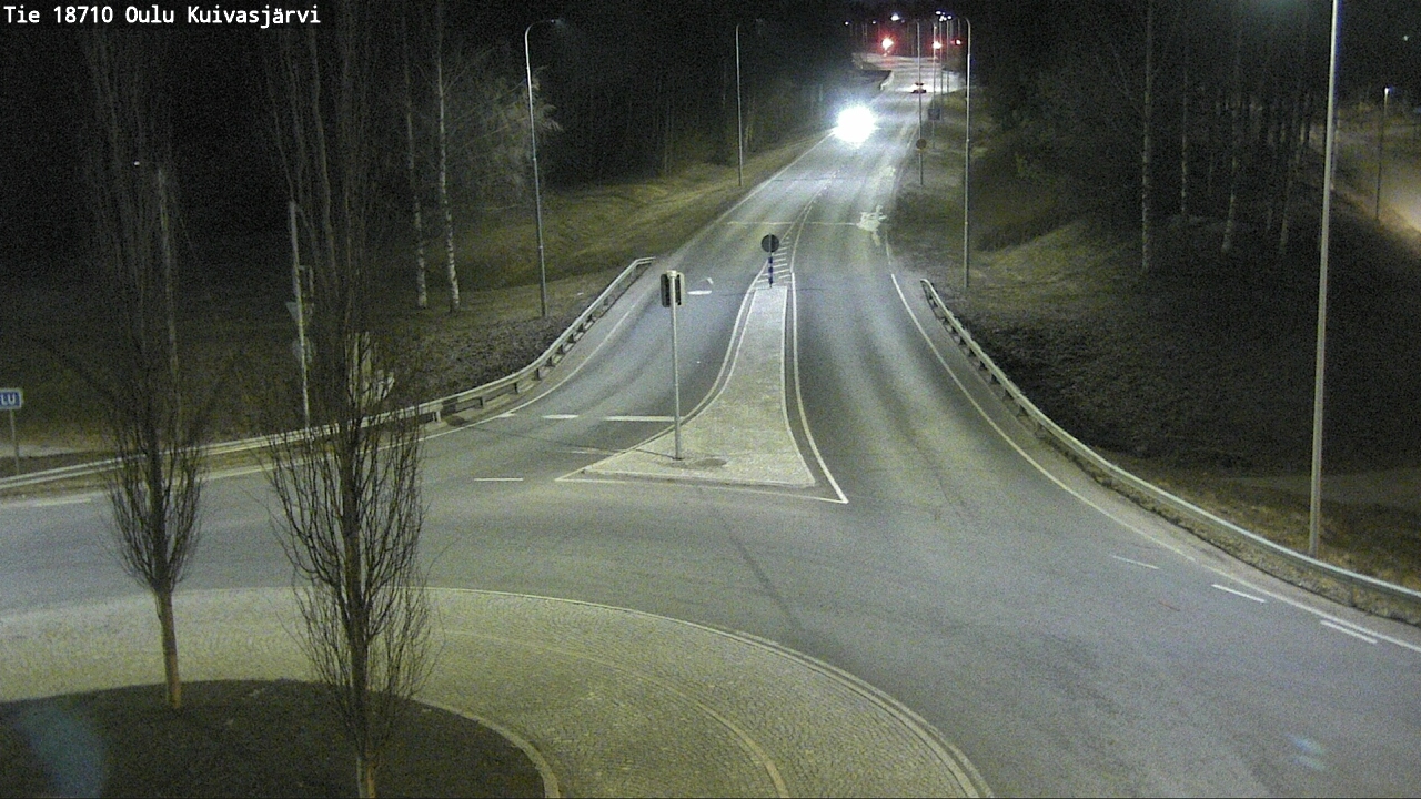 Weather Camera Image väg 18710 Oulu Kuivasjärvi, Oulu, Pohjois-Pohjanmaa