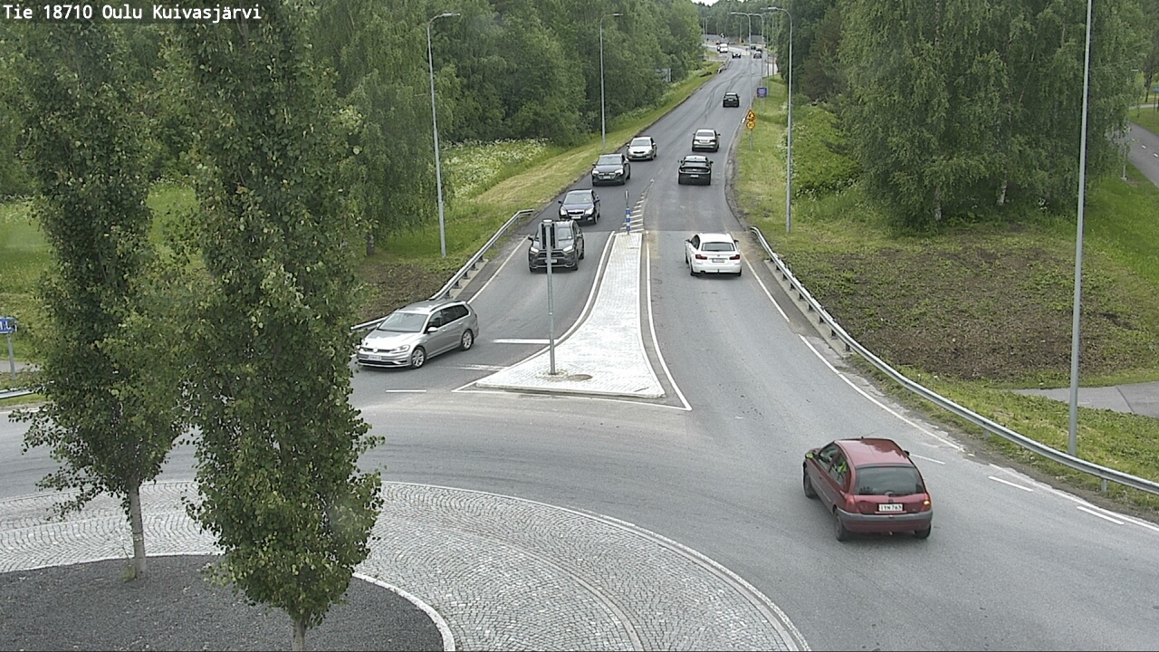 Weather Camera Image road 18710 Oulu Kuivasjärvi, Oulu, Pohjois-Pohjanmaa
