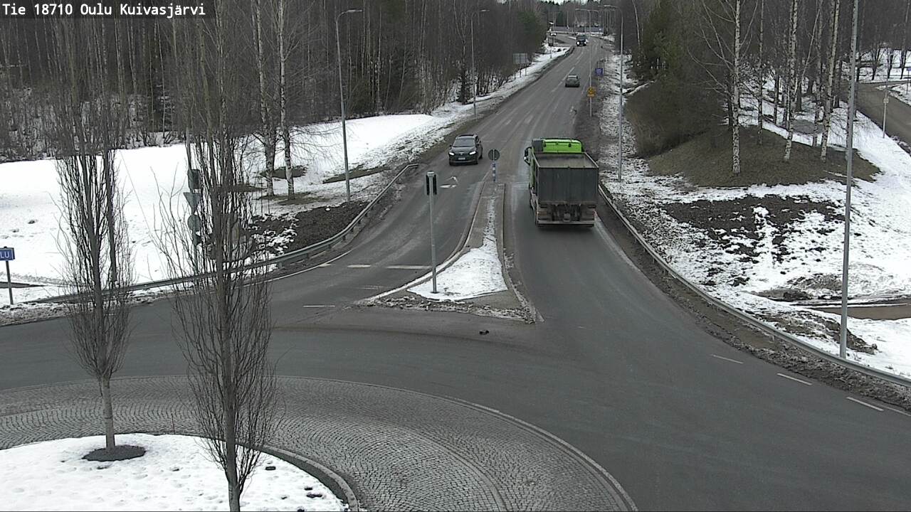 Weather Camera Image road 18710 Oulu Kuivasjärvi, Oulu, Pohjois-Pohjanmaa