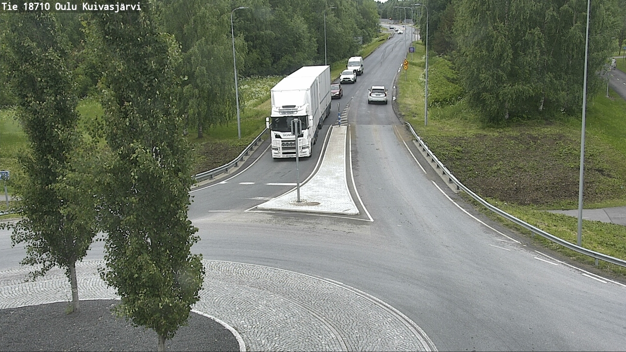 Weather Camera Image väg 18710 Oulu Kuivasjärvi, Oulu, Pohjois-Pohjanmaa