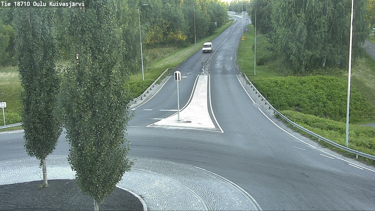 Weather Camera Image väg 18710 Oulu Kuivasjärvi, Oulu, Pohjois-Pohjanmaa
